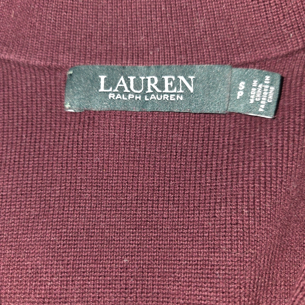 Ralph Lauren Women's Burgundy Blazer. Size S. - Picture 4 of 5
